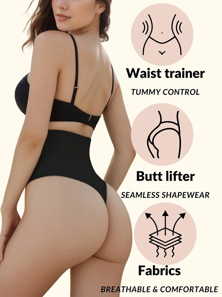 CurveVeil™ High-Waist Shaping Thong