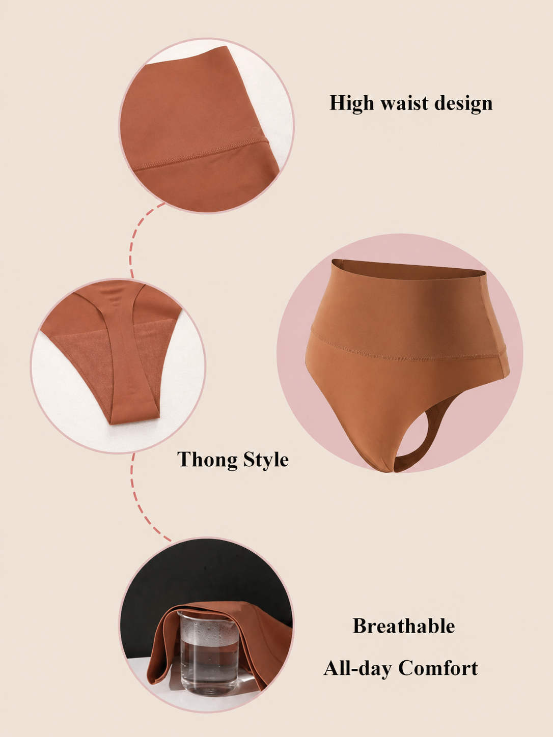 CurveVeil™ High-Waist Shaping Thong
